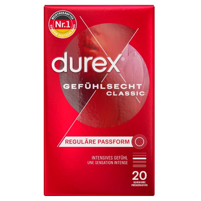 Durex - Prezerwatywy Lateksowe Zbiorniczek 20szt